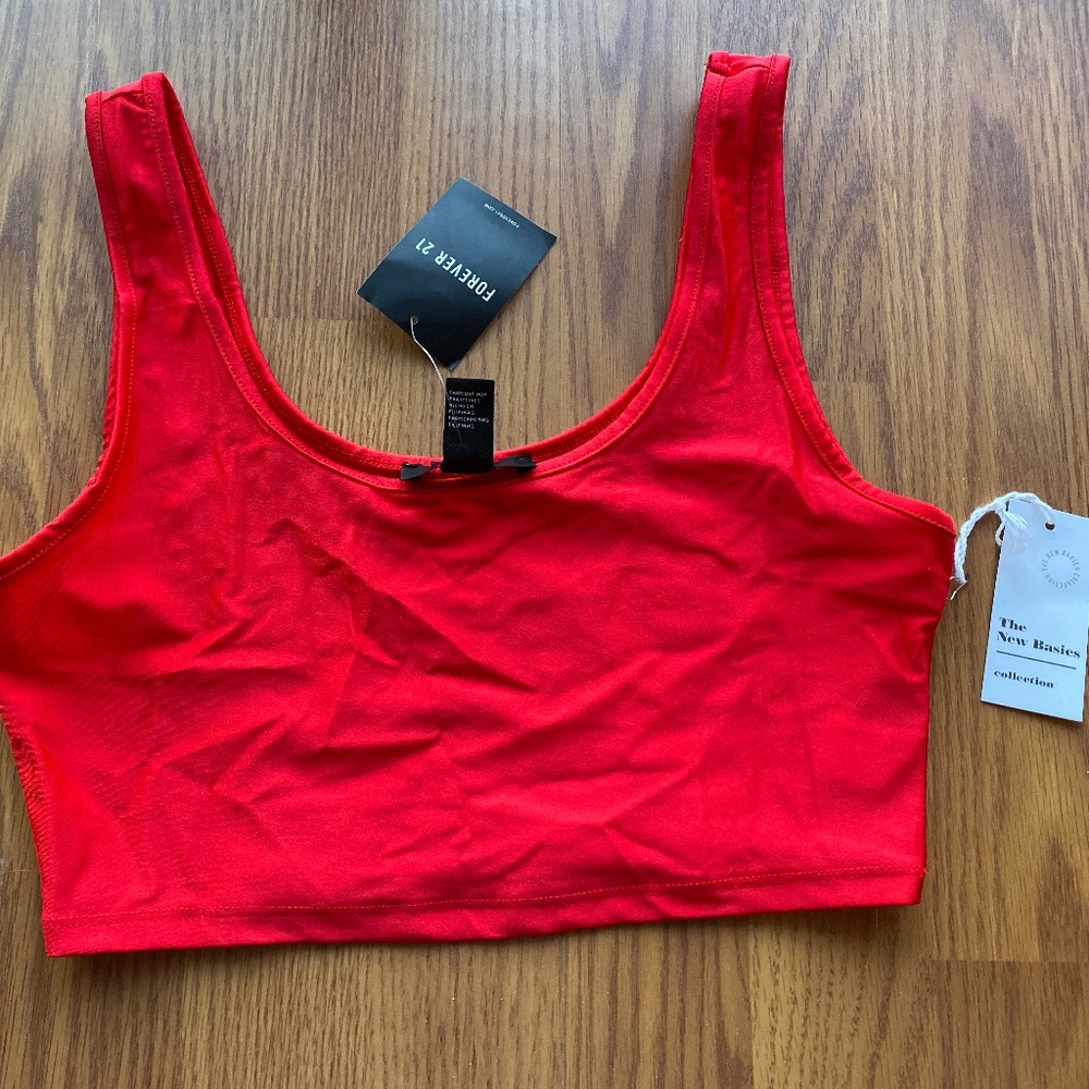 Forever 21 Red Crop Top